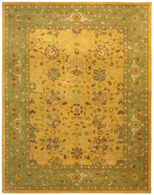 Safavieh Antiquities at21c Gold Rugs.