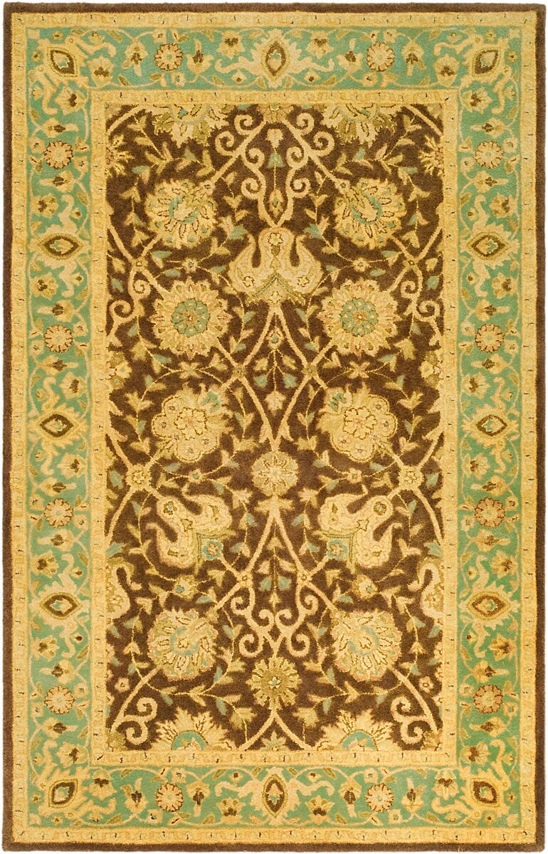 Safavieh Antiquities At21G Brown / Green Rugs.