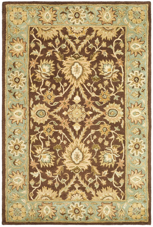 Safavieh Antiquities at249d Chocolate / Blue Rugs.