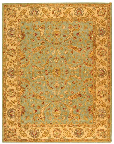 Safavieh Antiquities at311b Teal / Beige Rugs.