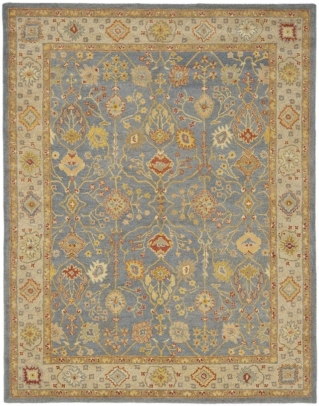 Safavieh Antiquities at314a Blue / Ivory Rugs.
