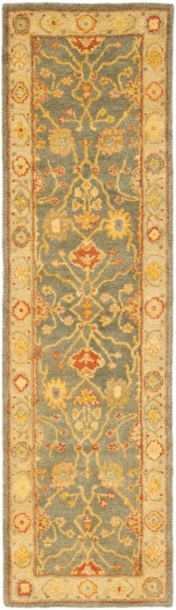 Safavieh Antiquities at314a Blue / Ivory Rugs.