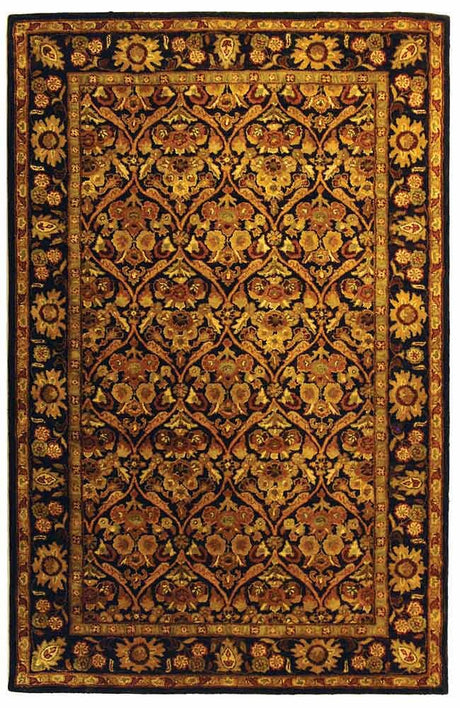 Safavieh Antiquities At51B Dark Plum / Gold Rugs.