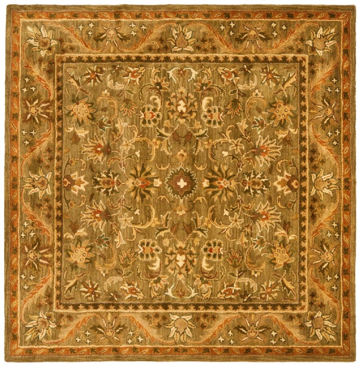 Safavieh Antiquities at52a Sage / Gold Rugs.