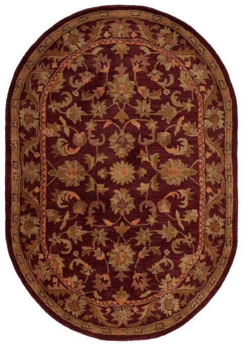 Safavieh Antiquities at52b Wine / Gold Rugs.