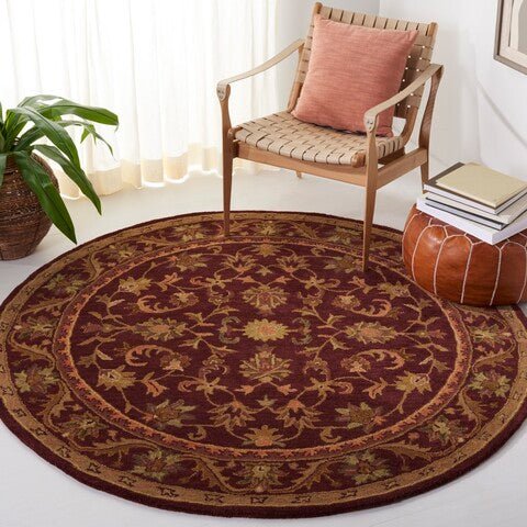 Safavieh Antiquities at52b Wine / Gold Rugs.