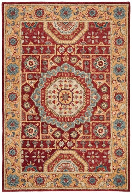 Safavieh Antiquity At501Q Red / Orange Rugs.