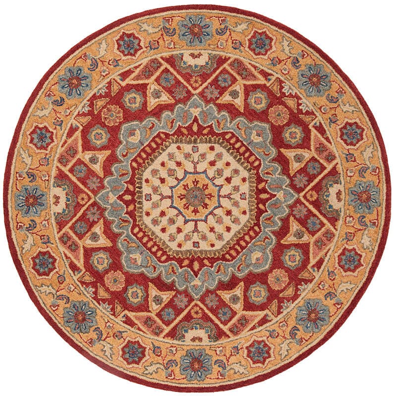 Safavieh Antiquity At501Q Red / Orange Rugs.