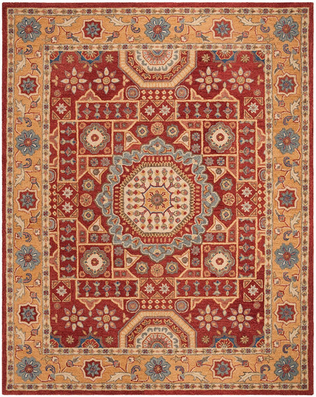 Safavieh Antiquity At501Q Red / Orange Rugs.