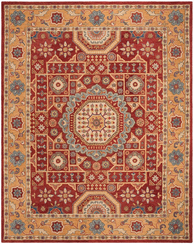 Safavieh Antiquity At501Q Red / Orange Rugs.