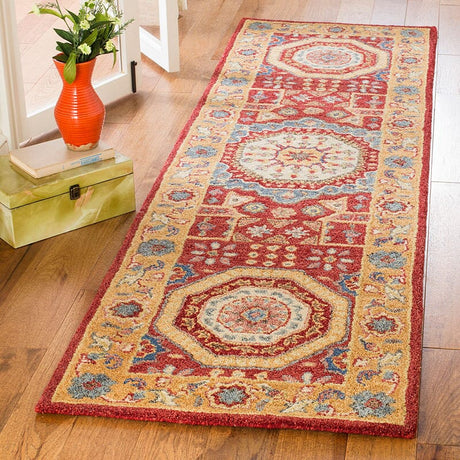 Safavieh Antiquity At501Q Red / Orange Rugs.