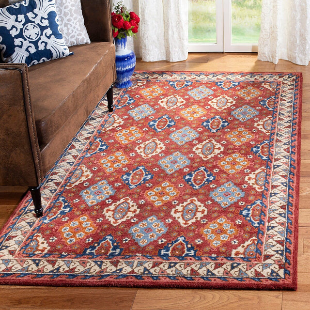 Safavieh Antiquity At509Q Red / Blue Rugs.