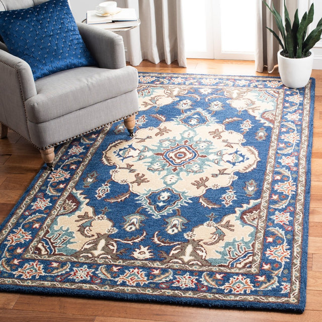 Safavieh Antiquity At520M Blue/Ivory Rugs.
