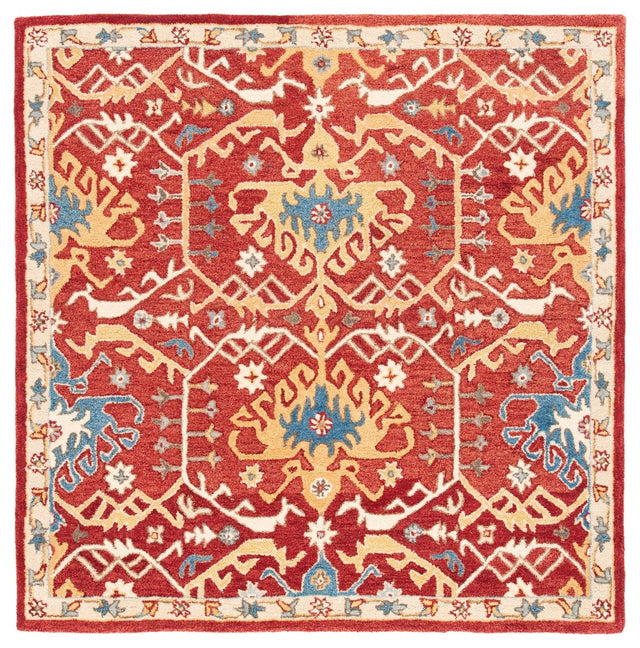Safavieh Antiquity At522Q Red/Yellow Rugs.