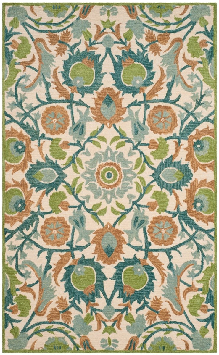 Safavieh Antiquity At59A Ivory/Green Rug.