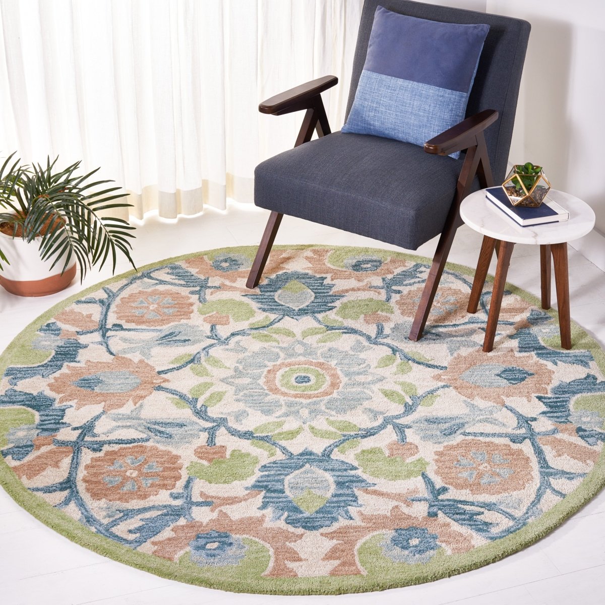 Safavieh Antiquity At59A Ivory/Green Rug.