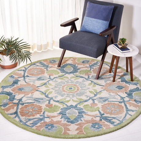 Safavieh Antiquity At59A Ivory/Green Rug.