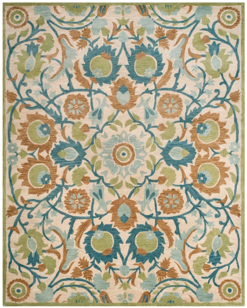 Safavieh Antiquity At59A Ivory/Green Rug.