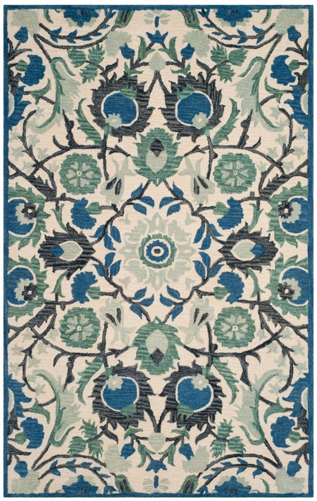 Safavieh Antiquity At59B Ivory/Blue Rug.