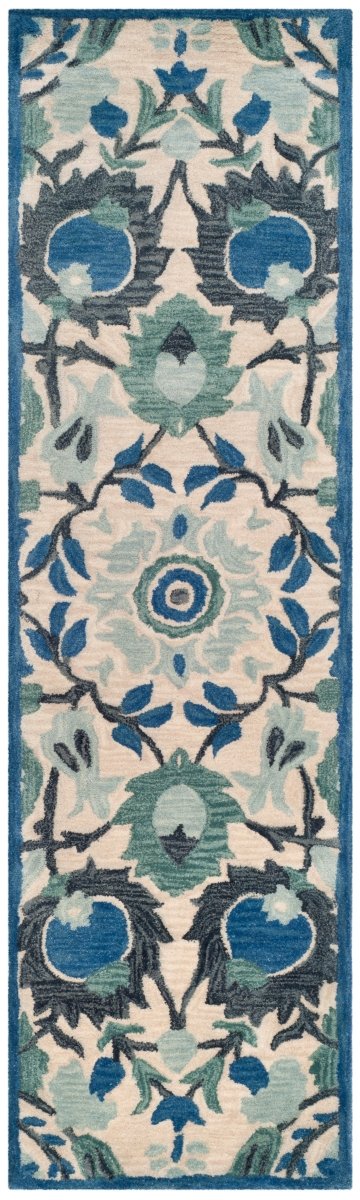 Safavieh Antiquity At59B Ivory/Blue Rug.