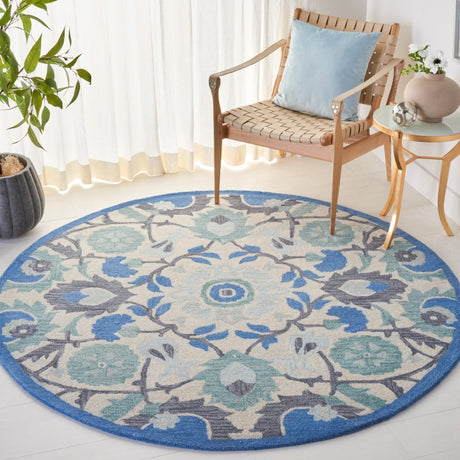 Safavieh Antiquity At59B Ivory/Blue Rug.