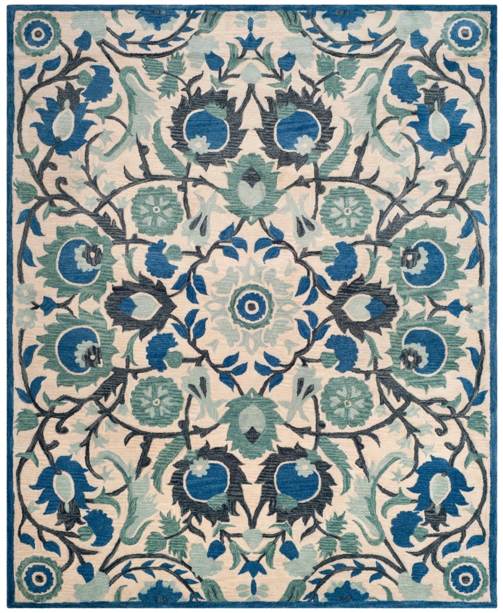 Safavieh Antiquity At59B Ivory/Blue Rug.