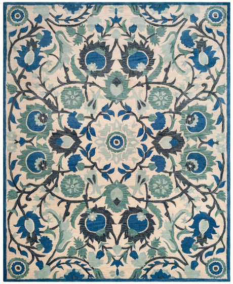 Safavieh Antiquity At59B Ivory/Blue Rug.