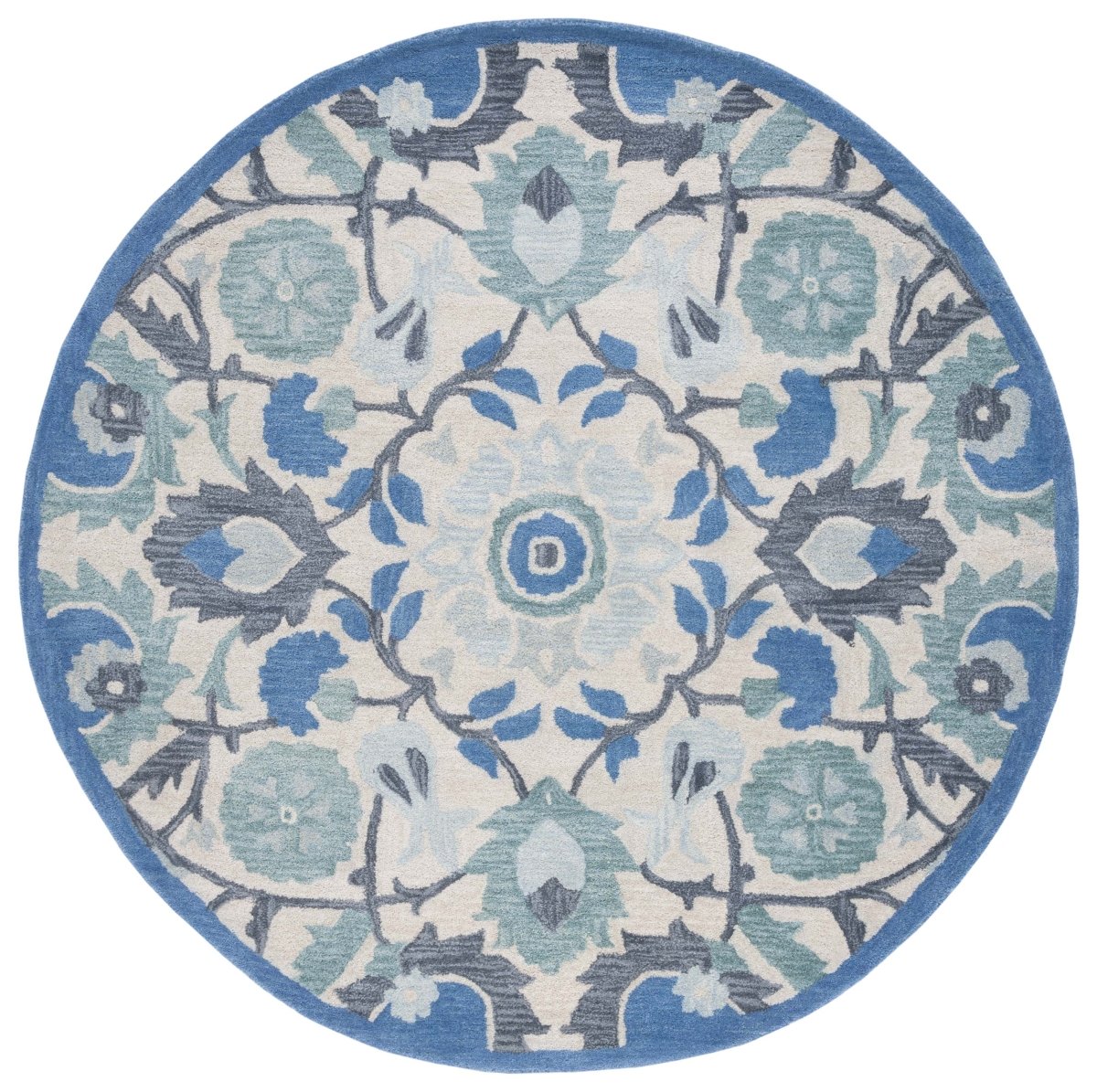 Safavieh Antiquity At59B Ivory/Blue Rug.