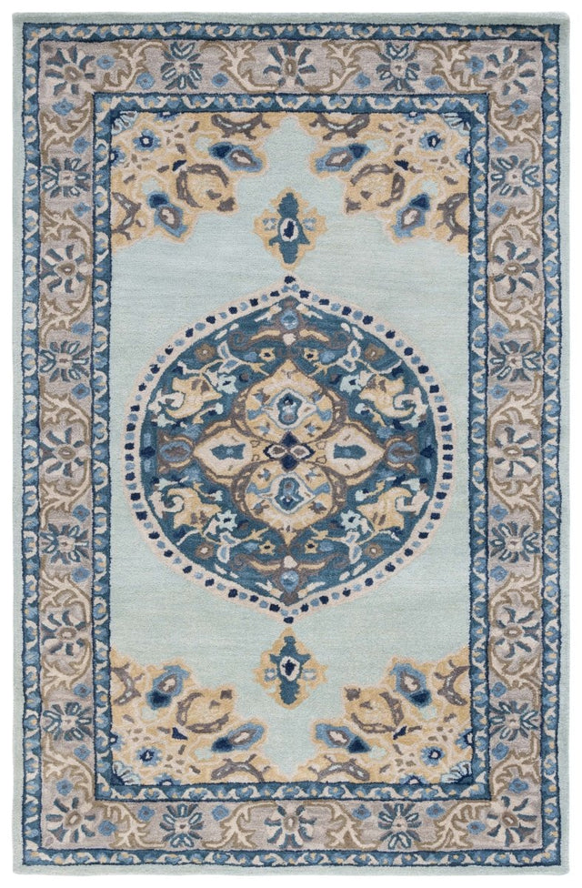 Safavieh Antiquity At66K Turquoise/Silver Rug.