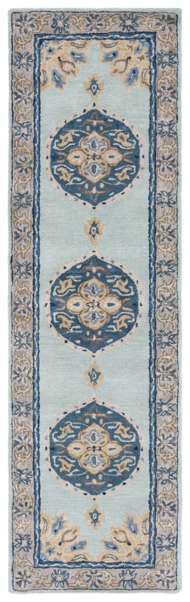 Safavieh Antiquity At66K Turquoise/Silver Rug.