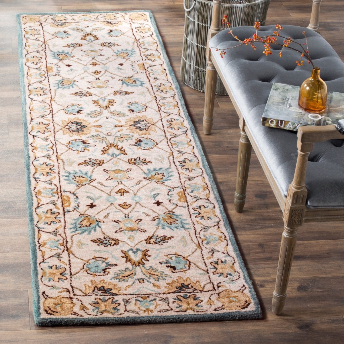 Safavieh Antiquity At812B Peacock/Blue Rug.