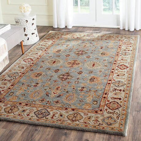 Safavieh Antiquity At847A Blue / Ivory Rugs.
