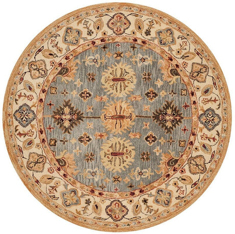 Safavieh Antiquity At847A Blue / Ivory Rugs.