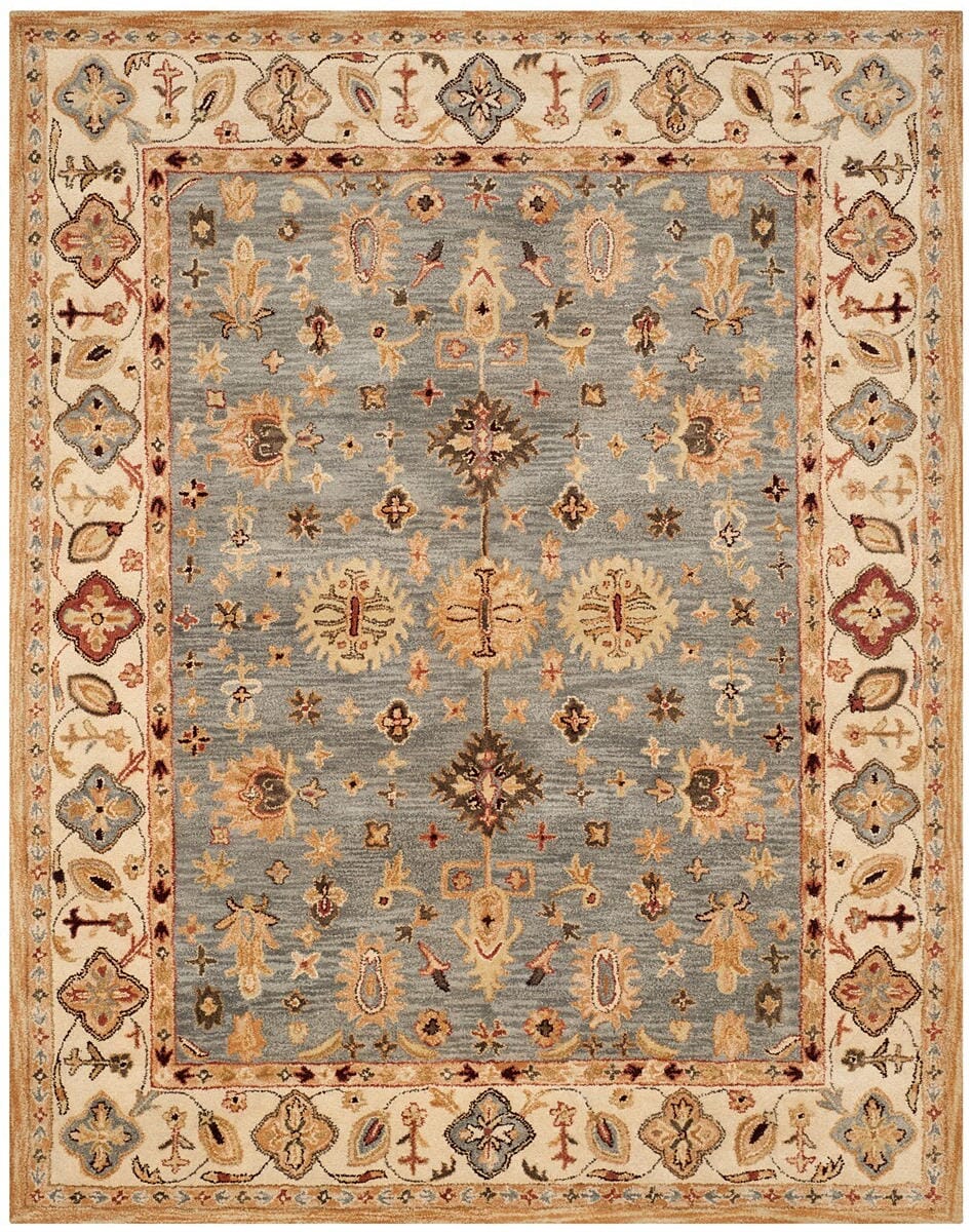 Safavieh Antiquity At847A Blue / Ivory Rugs.