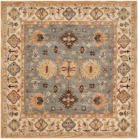 Safavieh Antiquity At847A Blue / Ivory Rugs.