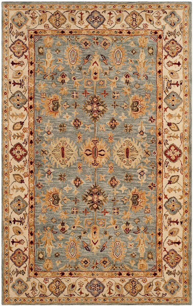 Safavieh Antiquity At847A Blue / Ivory Rugs.