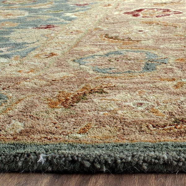 Safavieh Antiquity At849B Teal Blue / Taupe Rugs.