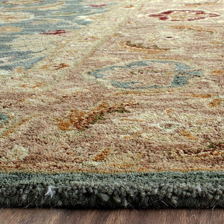 Safavieh Antiquity At849B Teal Blue / Taupe Rugs.