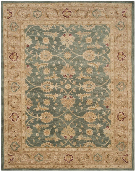 Safavieh Antiquity At849B Teal Blue / Taupe Rugs.