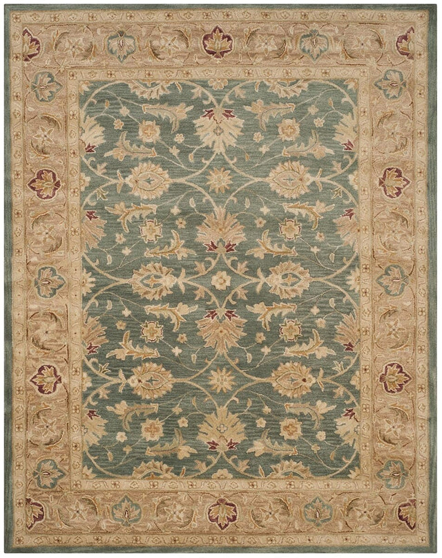 Safavieh Antiquity At849B Teal Blue / Taupe Rugs.