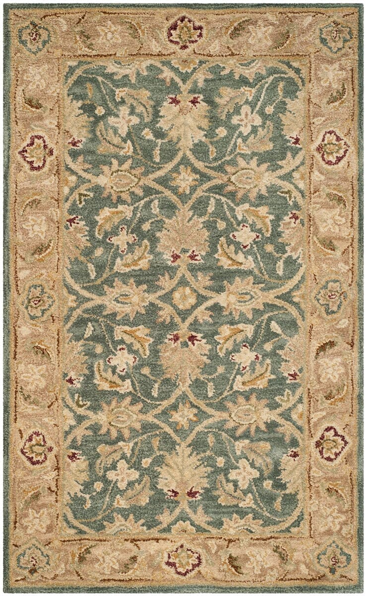Safavieh Antiquity At849B Teal Blue / Taupe Rugs.