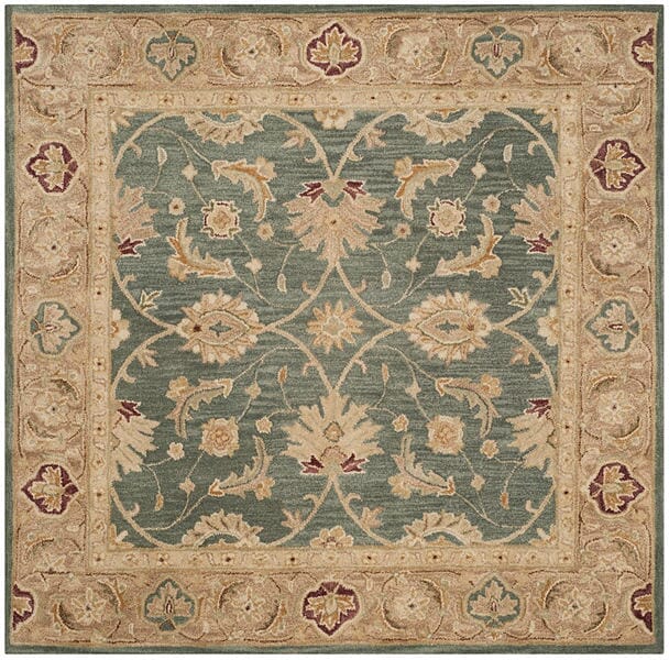 Safavieh Antiquity At849B Teal Blue / Taupe Rugs.