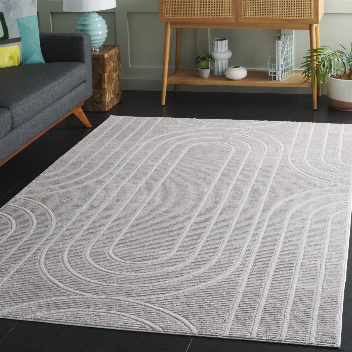 Safavieh Archway Ahw808F Grey/Light Grey Rug.