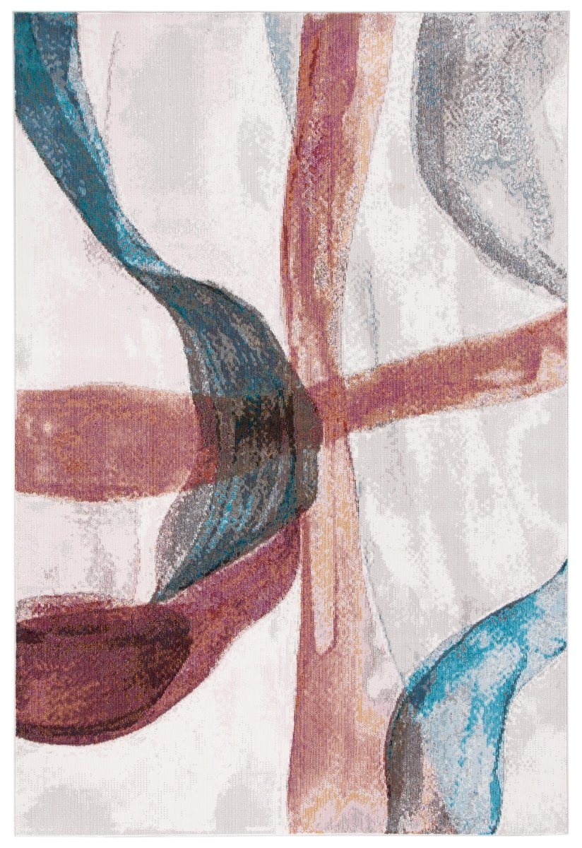 Safavieh Aria Ara109A Ivory/Plum Rugs.