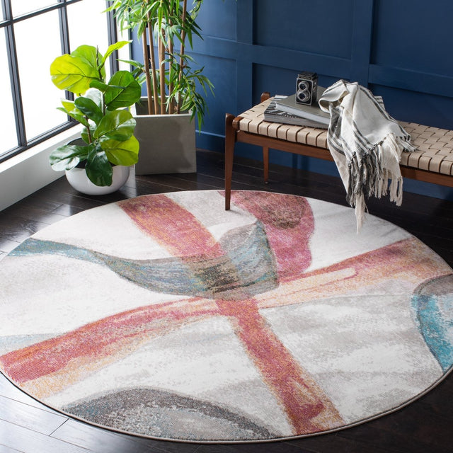 Safavieh Aria Ara109A Ivory/Plum Rugs.