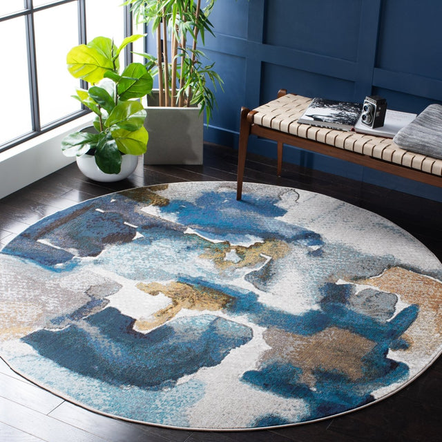 Safavieh Aria Ara110M Ivory/Navy Rugs.