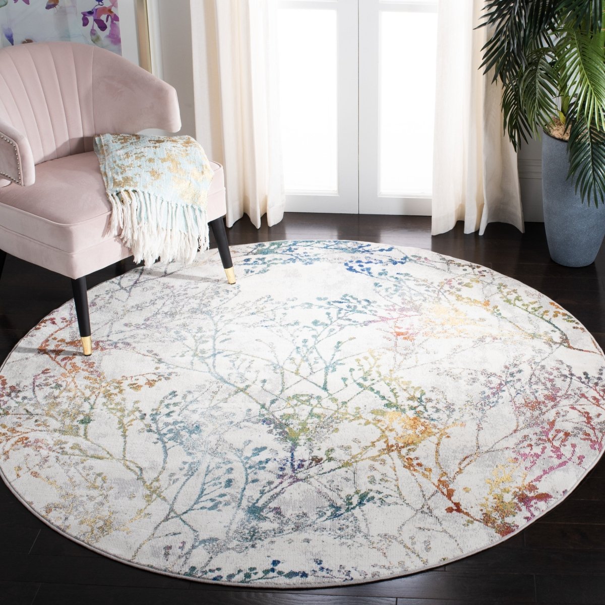 Safavieh Aria Ara132A Ivory/Blue Rugs.