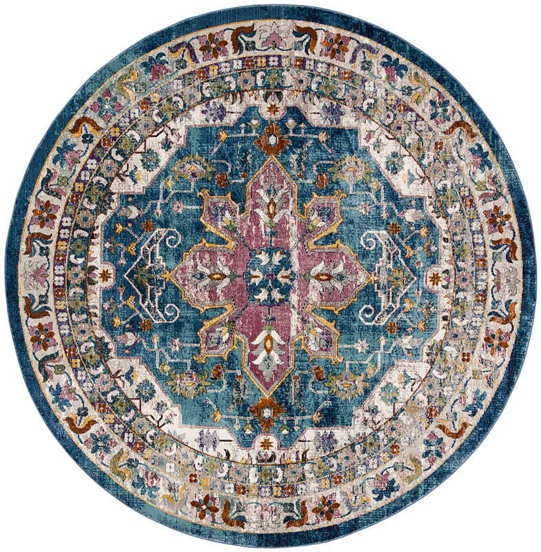 Safavieh Aria Ara160B Blue / Creme Rugs.