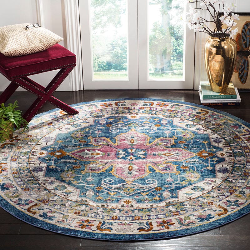 Safavieh Aria Ara160B Blue / Creme Rugs.