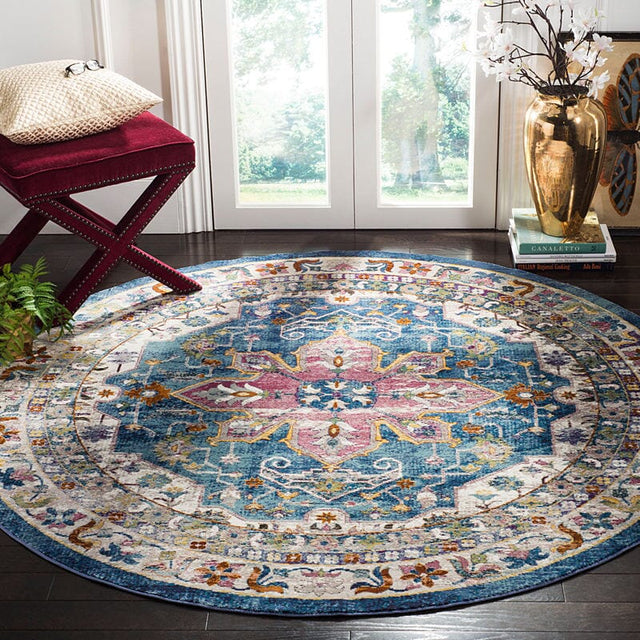 Safavieh Aria Ara160B Blue / Creme Rugs.